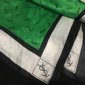 Yves Saint Laurent print scarf